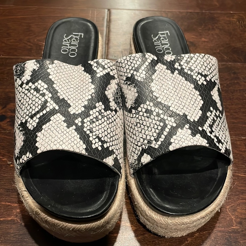 Franco Sarto Platform Wedge Espadrille Sandals